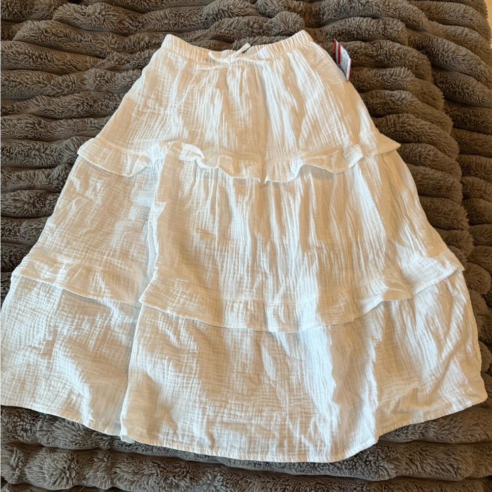 Cat & Jack White Tiered Skirt